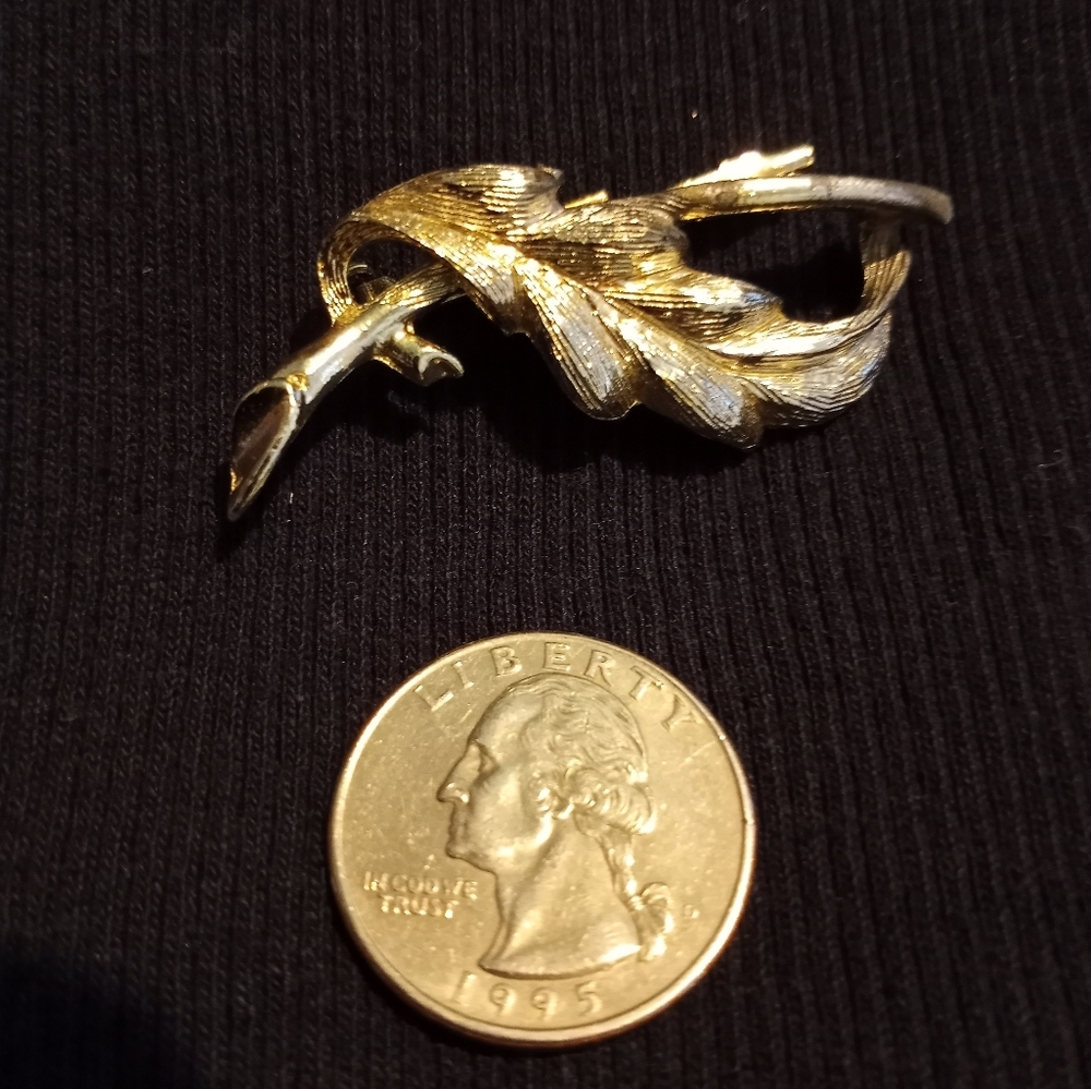Vintage feather brooch